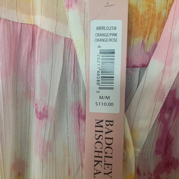 Badgley Mischka Women's Sheer Blouse Medium - Picture 7 of 14